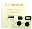 Ivory and Gold Hearts Single Use Disposable Camera 5 Pack