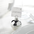 Silver Bauble Place Card Holder 6 Pack
