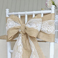 Hessian & Lace Sash Hessian & Lace Sash