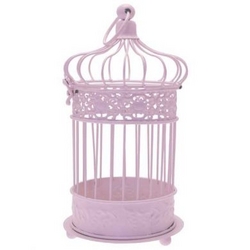 Large Pink Bird Cage