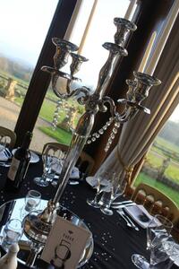 Silver Candelabra Centrepiece