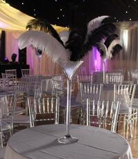 Martini Feather Centrepiece