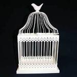 24x17x40cm Cream Bird Cage 24x17x40cm Cream Bird Cage