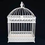 28x20x47cm Cream Bird Cage 28x20x47cm Cream Bird Cage