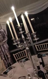 Silver Candelabra Centrepiece