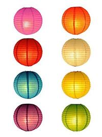 Coloured Paper Lanterns Coloured Paper Lanterns