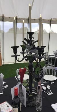 Masquerade Candelabra Centrepiece Masquerade Candelabra Centrepiece